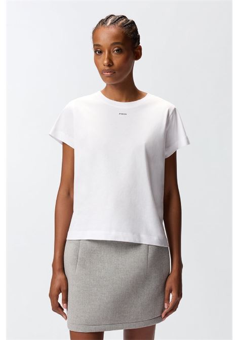 t-shirt stampa logo PINKO | 100373A34FZ05