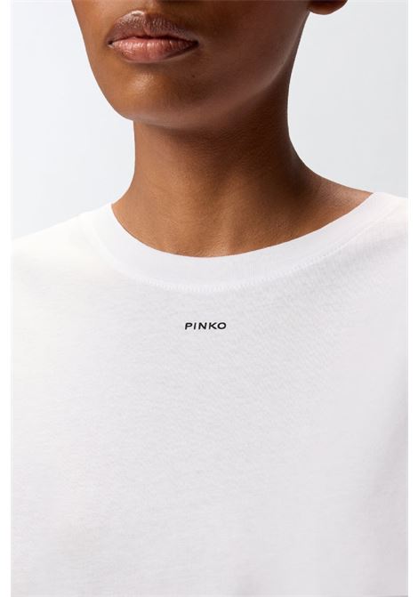 t-shirt stampa logo PINKO | 100373A34FZ05