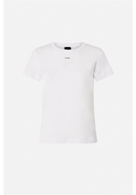 t-shirt stampa logo PINKO | 100373A34FZ05