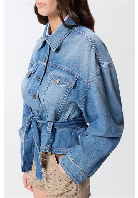 Giubbino in denim con cintura PINKO | 106389A341PJV