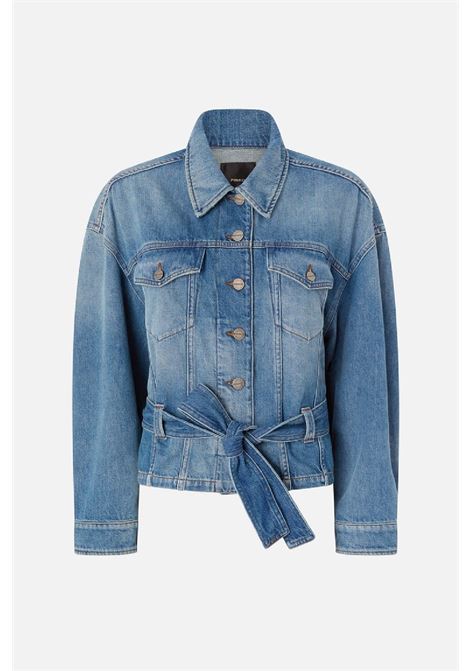 Giubbino in denim con cintura PINKO | 106389A341PJV