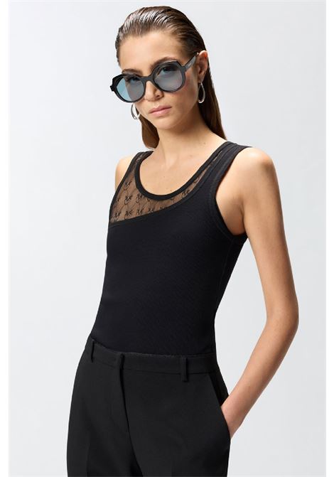 Tank top with lace details PINKO | 106461A362Z99