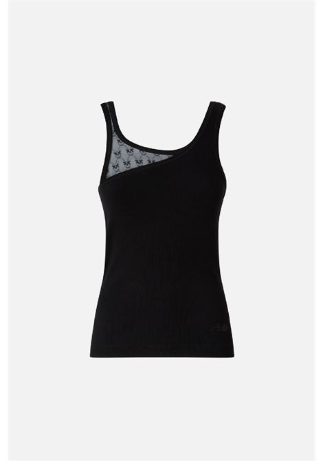 Tank top with lace details PINKO | 106461A362Z99