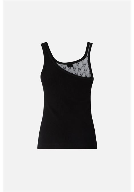 Tank top with lace details PINKO | 106461A362Z99