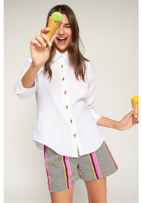 linen shirt with embroidery VILAGALLO | 332091