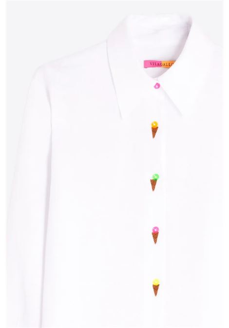 linen shirt with embroidery VILAGALLO | 332091