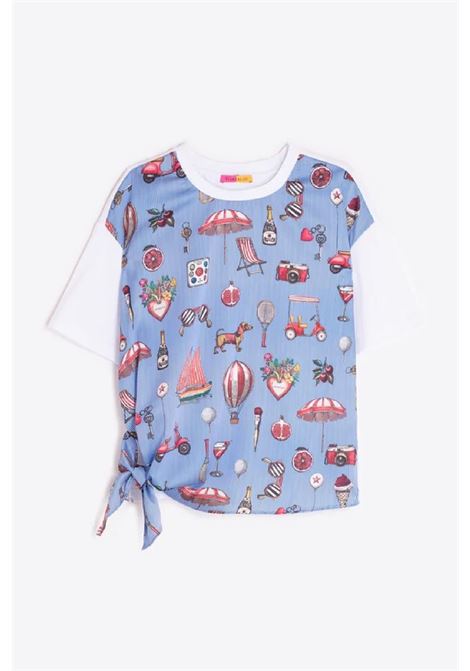t-shirt stampa con fiocco VILAGALLO | 333551