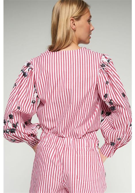 Striped Shirt with Puff Sleeves VILAGALLO | 333581