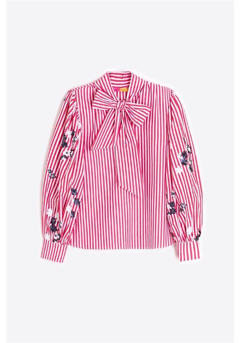 Striped Shirt with Puff Sleeves VILAGALLO | 333581