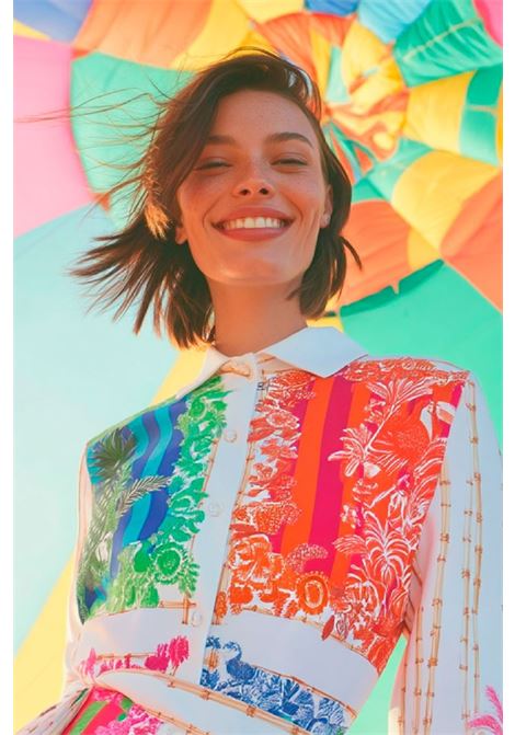 Printed Shirt Midi Dress VILAGALLO | 336561