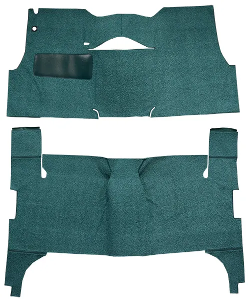 1956 Chevy Two-Ten Series (Tri-Five) Carpet Replacement - Daytona - Complete | Fits: 4DR, Sedan, Bench Seat, Will only fit with factory cardboard kick panel