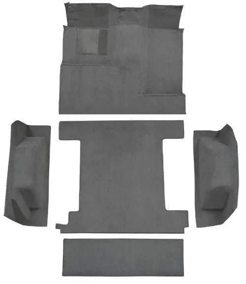 1974-1976 Ford Bronco (Early Bronco) Carpet Replacement - Cutpile - Complete | Fits: 1 Gas Tank, Complete without Tailgate Lock, Without tailgate lock