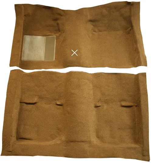 1969-1970 Ford Mustang Carpet Replacement - Nylon - Complete | Fits: Coupe, without Toe Pad with Shifter Cut