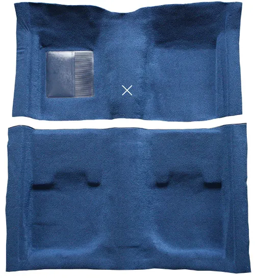 1969-1970 Ford Mustang Carpet Replacement - Nylon - Complete | Fits: Convertible, without Toe Pad with Shifter Cut