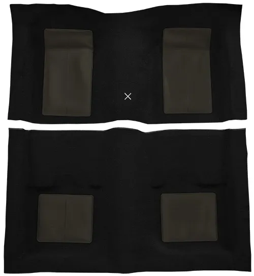 1969 Ford Mustang Carpet Replacement - Nylon - Complete | Fits: Fastback, Mach I with 4 Gray Inserts with Shifter Cut