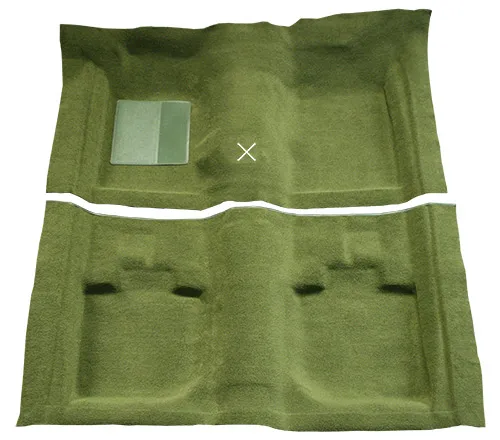 1971-1973 Ford Mustang Carpet Replacement - Nylon - Complete | Fits: Convertible, with Shifter Cut