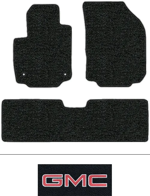 2018-2019 GMC Terrain Floor Mats (Logos Available) - 3pc - Cutpile | Fits: 2pc Frts & 1pc Rr