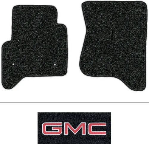 2019 GMC Sierra 1500 Limited Floor Mats (Logos Available) - 2pc Front - Cutpile | Fits: Double Cab