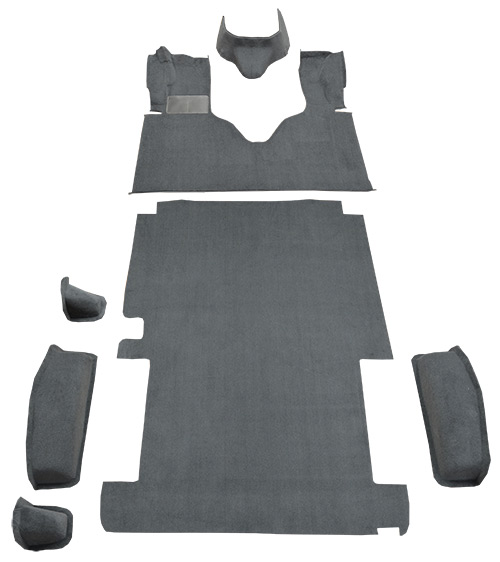1975 Ford E-100 Econoline Carpet Replacement - Cutpile - Complete | Fits: Short, with Engine Cover Fits 108 Wheel Base Complete