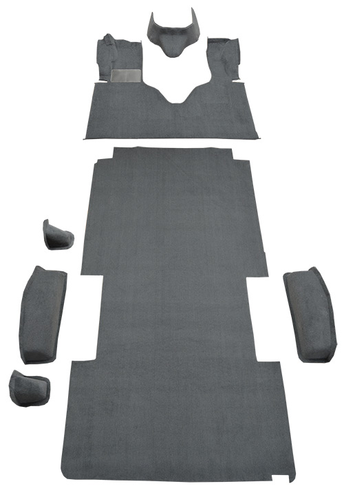1975-1983 Ford E-100 Econoline Carpet Replacement - Cutpile - Complete | Fits: Ext, with Engine Cover Fits 148 Wheel Base Complete