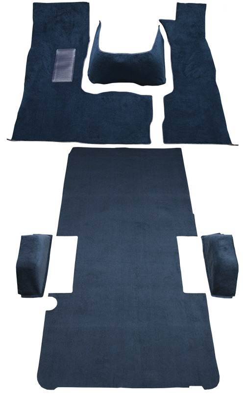 1981-1993 Dodge B250 Carpet Replacement - Cutpile - Complete | Fits: Long ext, Van with Engine Cover Fits 127 Wheel Base Complete