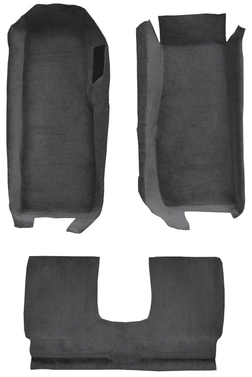 2005-2013 Corvette (C6) Carpet Replacement - Truvette - Front | Fits: Coupe, Front with Riser, Riser is different for coupe and convertible