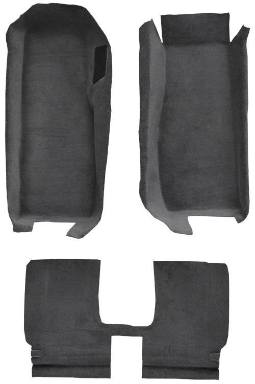 2005-2013 Corvette (C6) Carpet Replacement - Cutpile - Front | Fits: Convertible, Front with Riser, Riser is different for coupe and convertible