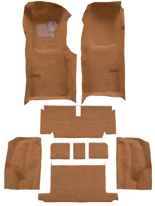 1971-1972 Corvette (C3) Carpet Replacement - Loop - Complete | Fits: Convertible, Auto, Complete with Pad