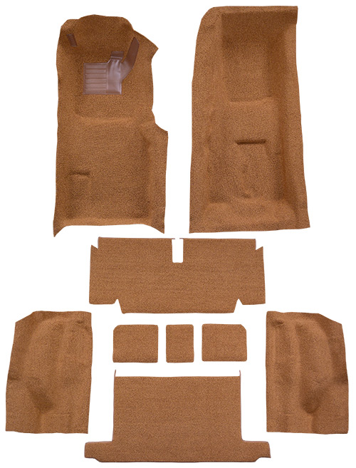 1971-1972 Corvette (C3) Carpet Replacement - Loop - Complete | Fits: Convertible, 4spd, Complete with Pad