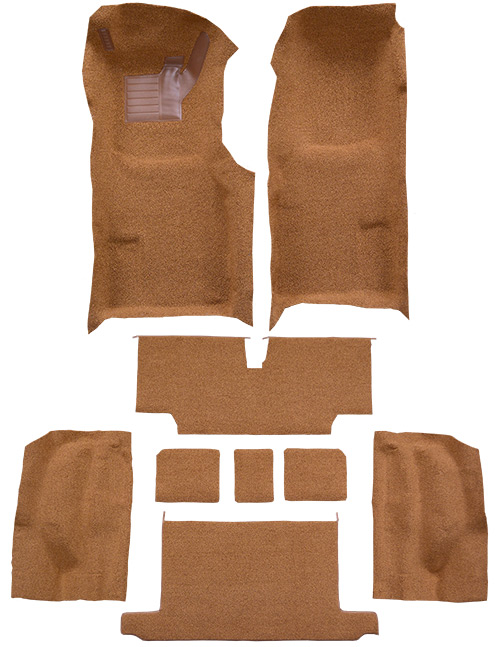 1973-1975 Corvette (C3) Carpet Replacement - Loop - Complete | Fits: Convertible, Auto, Complete with Pad