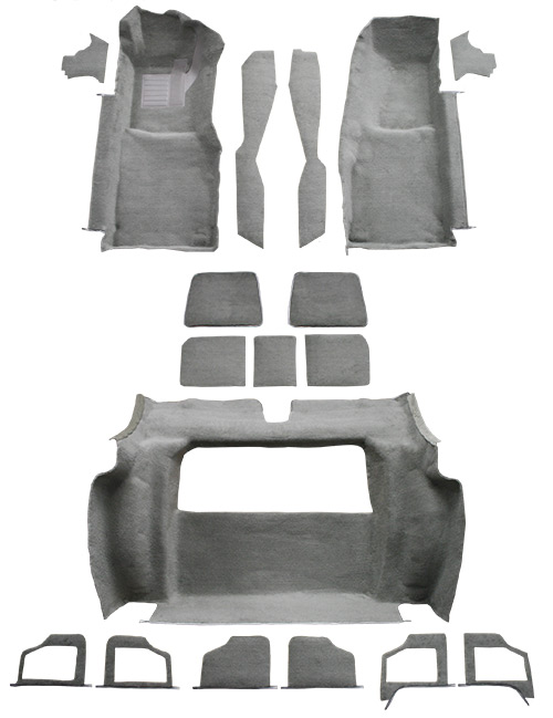 1978 Corvette (C3) Indianapolis 500 Pace Car Carpet Replacement - Cutpile - Complete | Fits: without Door Panels