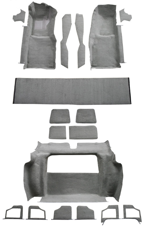 1979 Corvette (C3) Carpet Replacement - Cutpile - Complete | Fits: with 2 Compt Doors, Complete