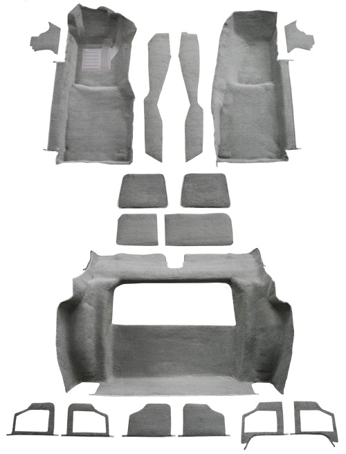 1979 Corvette (C3) Carpet Replacement - Cutpile - Complete | Fits: with 2 Compt Doors, Complete without Door Panels