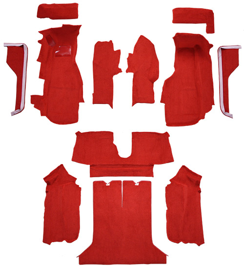 1984-1987 Corvette (C4) Carpet Replacement - Cutpile - Complete | Fits: Coupe, Complete