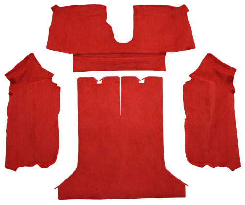 1984-1987 Corvette (C4) Carpet Replacement - Cutpile - Rear Area | Fits: Coupe, Rear with Pad