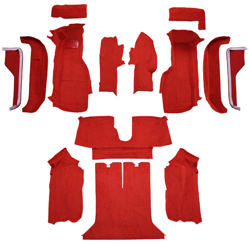 1988-1989 Corvette (C4) Carpet Replacement - Cutpile - Complete | Fits: Coupe, Complete with Pad