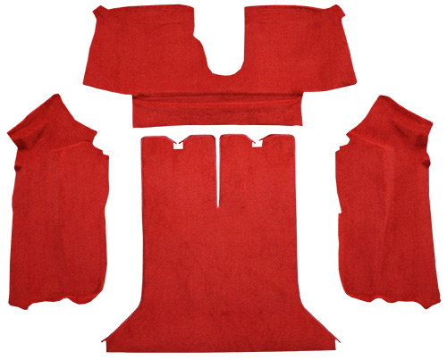 1990-1993 Corvette (C4) Carpet Replacement - Cutpile - Rear Area | Fits: Coupe, with 2 Door Latches, Rear with Pad