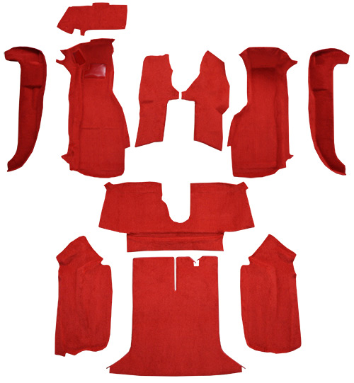 1994-1996 Corvette (C4) Carpet Replacement - Cutpile - Complete | Fits: Coupe, Complete without Door Panels
