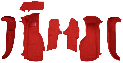 1994-1996 Corvette (C4) Carpet Replacement - Truvette - Front | Fits: Front Set without Door Panels