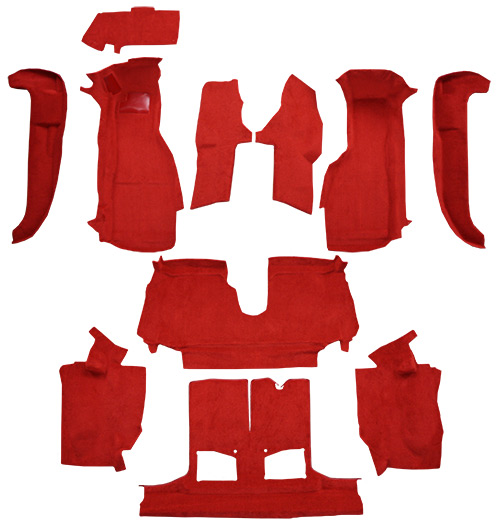 1994-1996 Corvette (C4) Carpet Replacement - Truvette - Complete | Fits: Convertible, without Door Panels