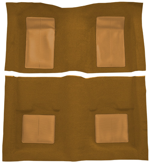 1969 Ford Mustang Carpet Replacement - Nylon - Complete | Fits: Fastback, Mach I with 4 Medium Saddle Inserts without Shifter Cut