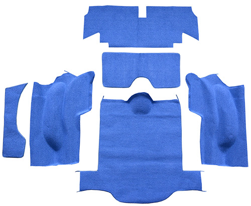 1965 Corvette (C2) Carpet Replacement - Loop - Rear Area | Fits: Coupe, Rear No Pad