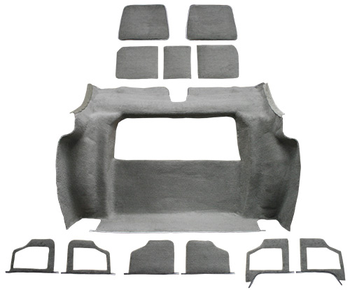 1979 Corvette (C3) Carpet Replacement - Cutpile - Rear Area | Fits: with 3 Compt Doors, Rear