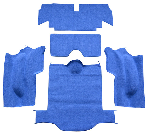 1966-1967 Corvette (C2) Carpet Replacement - Loop - Rear Area | Fits: Coupe, Rear No Pad