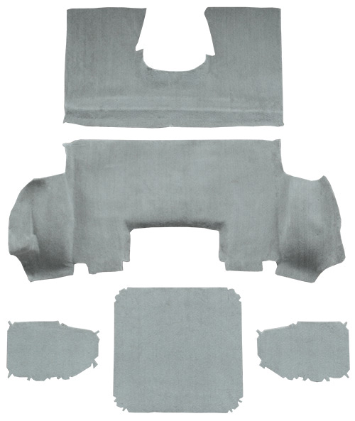 1997-2004 Corvette (C5) Carpet Replacement - Truvette - Rear Area | Fits: Coupe, Rear