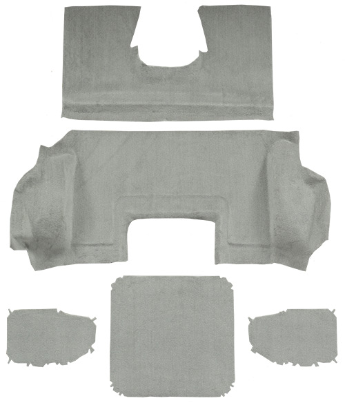 1998-2000 Corvette (C5) Carpet Replacement - Cutpile - Rear Area | Fits: Convertible, Rear with Pad