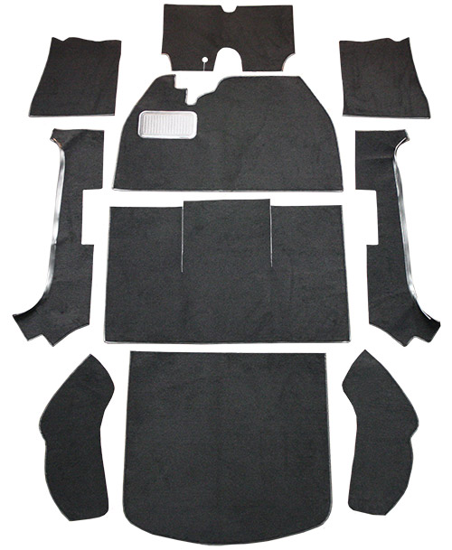 1950-1973 Volkswagen Beetle Carpet Replacement - Loop - Complete | Fits: 2DR, Convertible, Flat Front