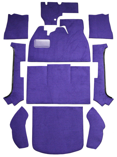 1949 Volkswagen Standard Carpet Replacement - Loop - Complete | Fits: 2DR, Convertible, Slant Front