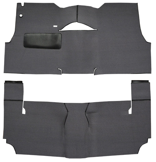 1955 Chevy Two-Ten Series (Tri-Five) Carpet Replacement - Loop - Complete | Fits: 2DR, Hardtop, Bench Seat, Will only fit with factory cardboard kick panel