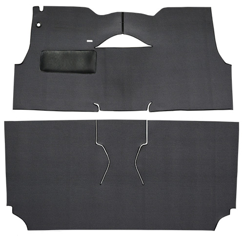 1955 Chevy Bel Air (Tri-Five) Carpet Replacement - Loop - Complete | Fits: 2DR, Convertible, Bucket Seat, Will only fit with factory cardboard kick panel